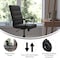 Flash Furniture Black LeatherSoft Roller Wheel Executive Chair GO-2286M-BK-BK-RLB-GG - alternate 6